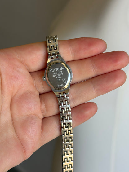 Beautiful silver-tone watch Citron
