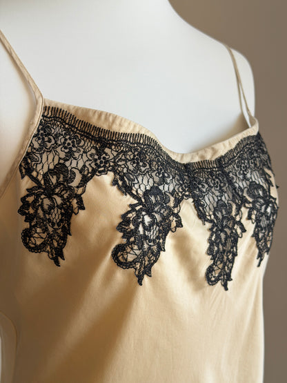 Elegant vintage slip silk dress