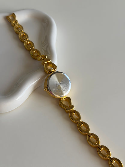 Amazing gold-tone watch Limit with rhinestones