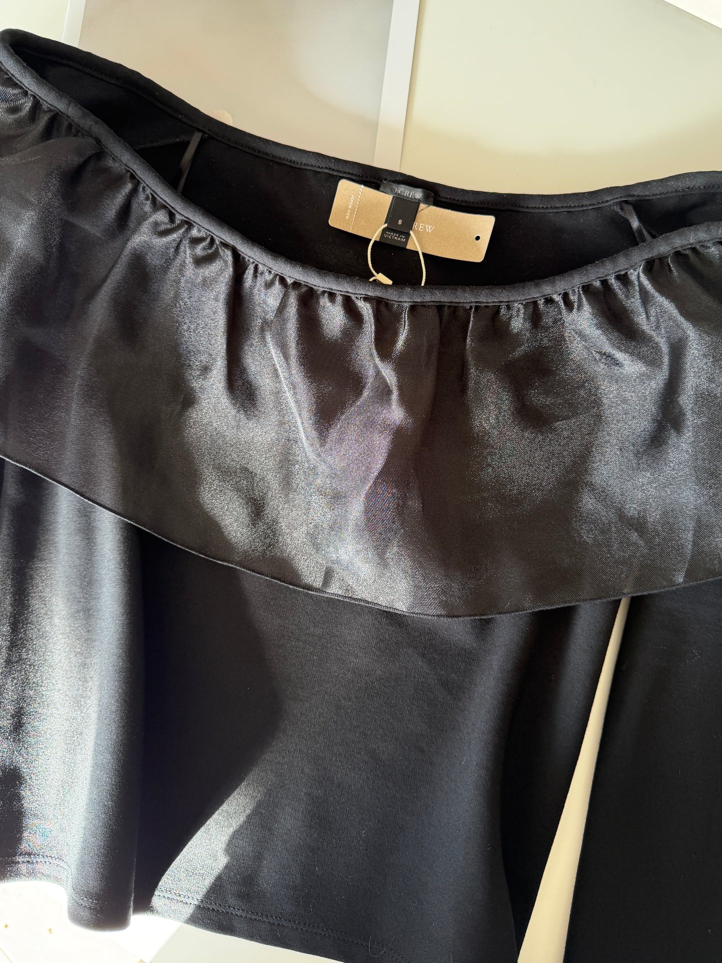 Chic black off shoulder top