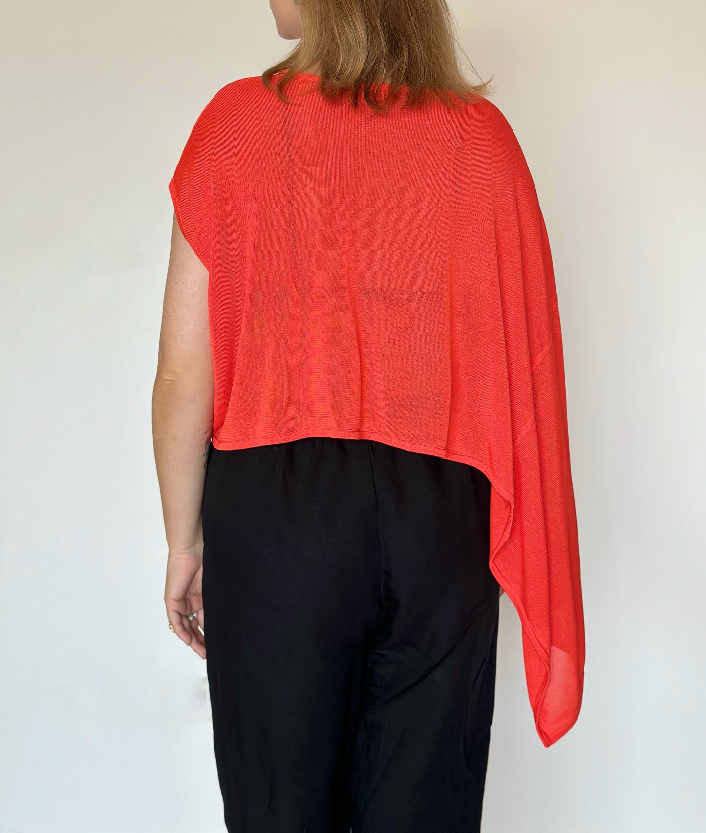 Vintage asymmetrical top-cape