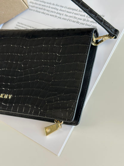 Chic DKNY leather clutch wallet