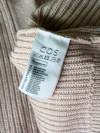 Cozy light pink cardigan from COS