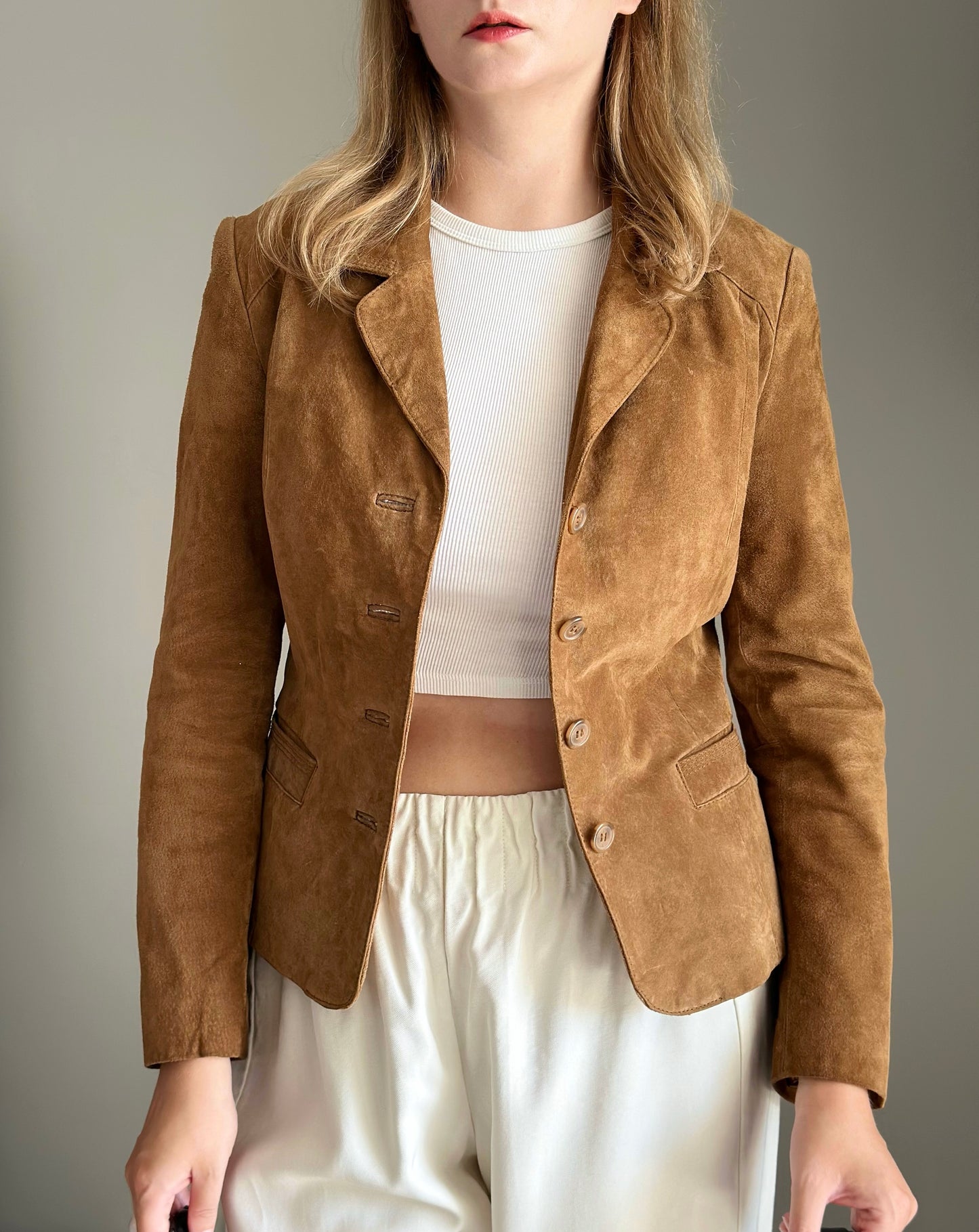 Beautiful vintage soft suede blazer