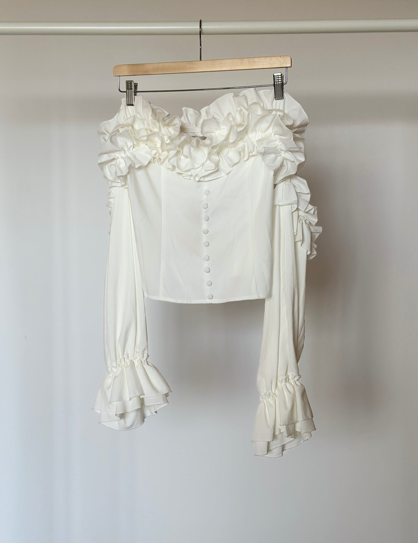 Lovely corset top with ruffles