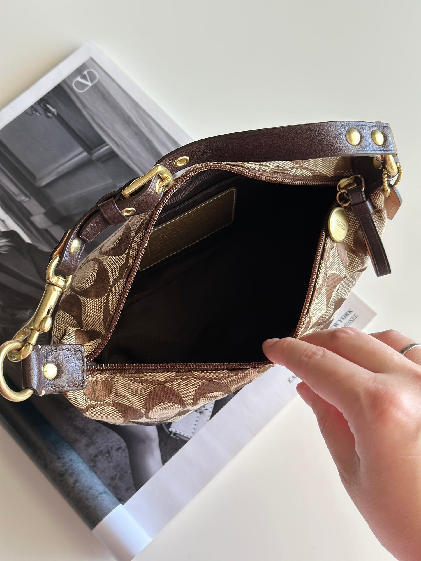 Authentic vintage monogram Coach bag
