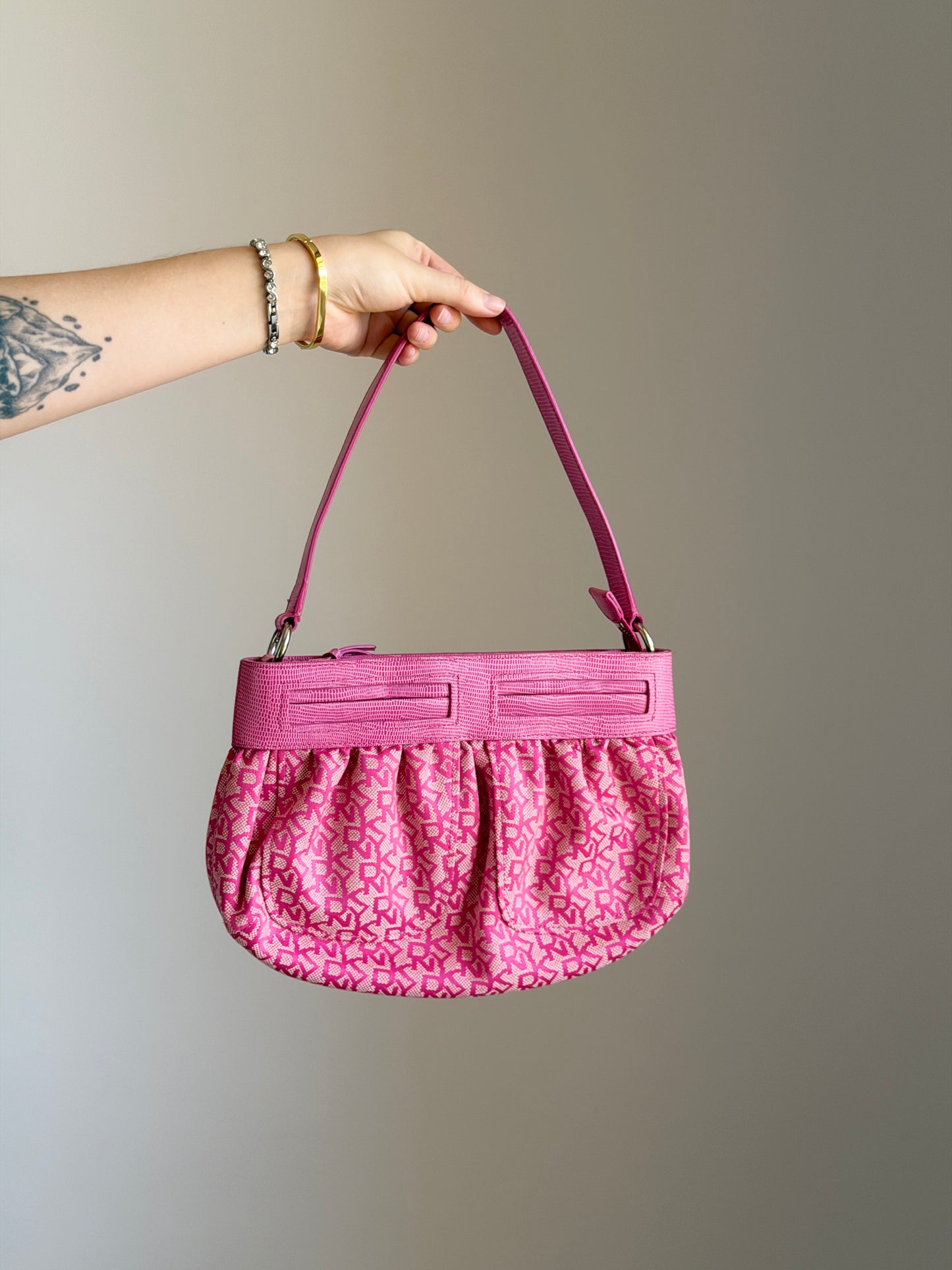 Vintage DKNY pink shoulder bag