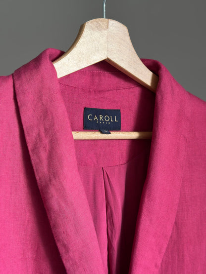 Stunning vintage Caroll blazer in a vibrant fuchsia pink