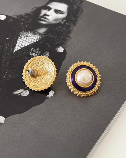 Gorgeous vintage faux pearl earrings