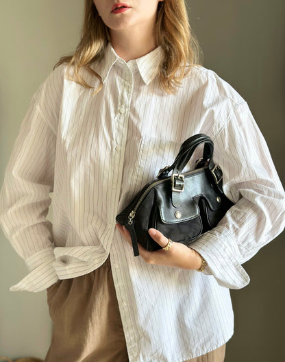 Lovely vintage DKNY satchel black bag