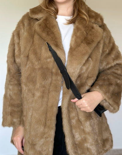 Charming vintage faux fur coat