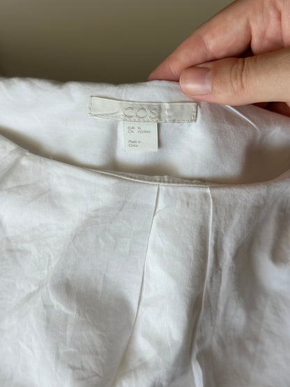 Cotton/silk white blouse by COS