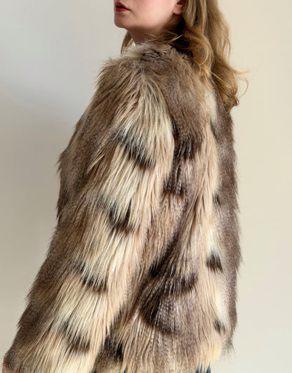 Stylish faux fur jacket