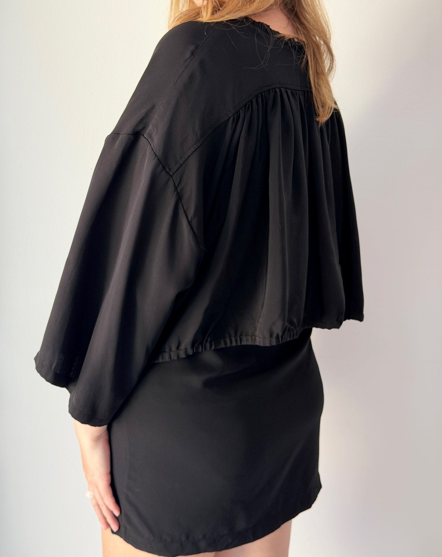 Vintage black silk dress by Acne Studios (2000s)