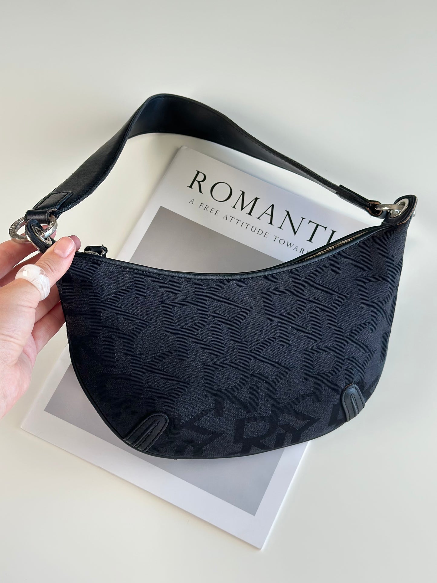 Amazing vintage black DKNY shoulder bag