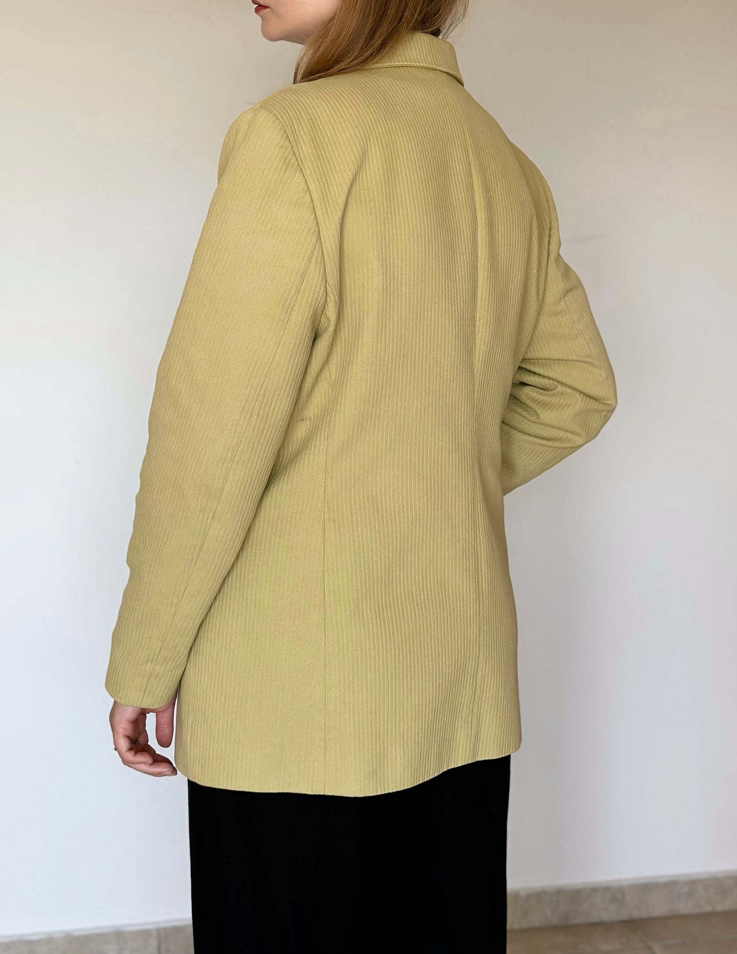 Vintage lime oversized blazer