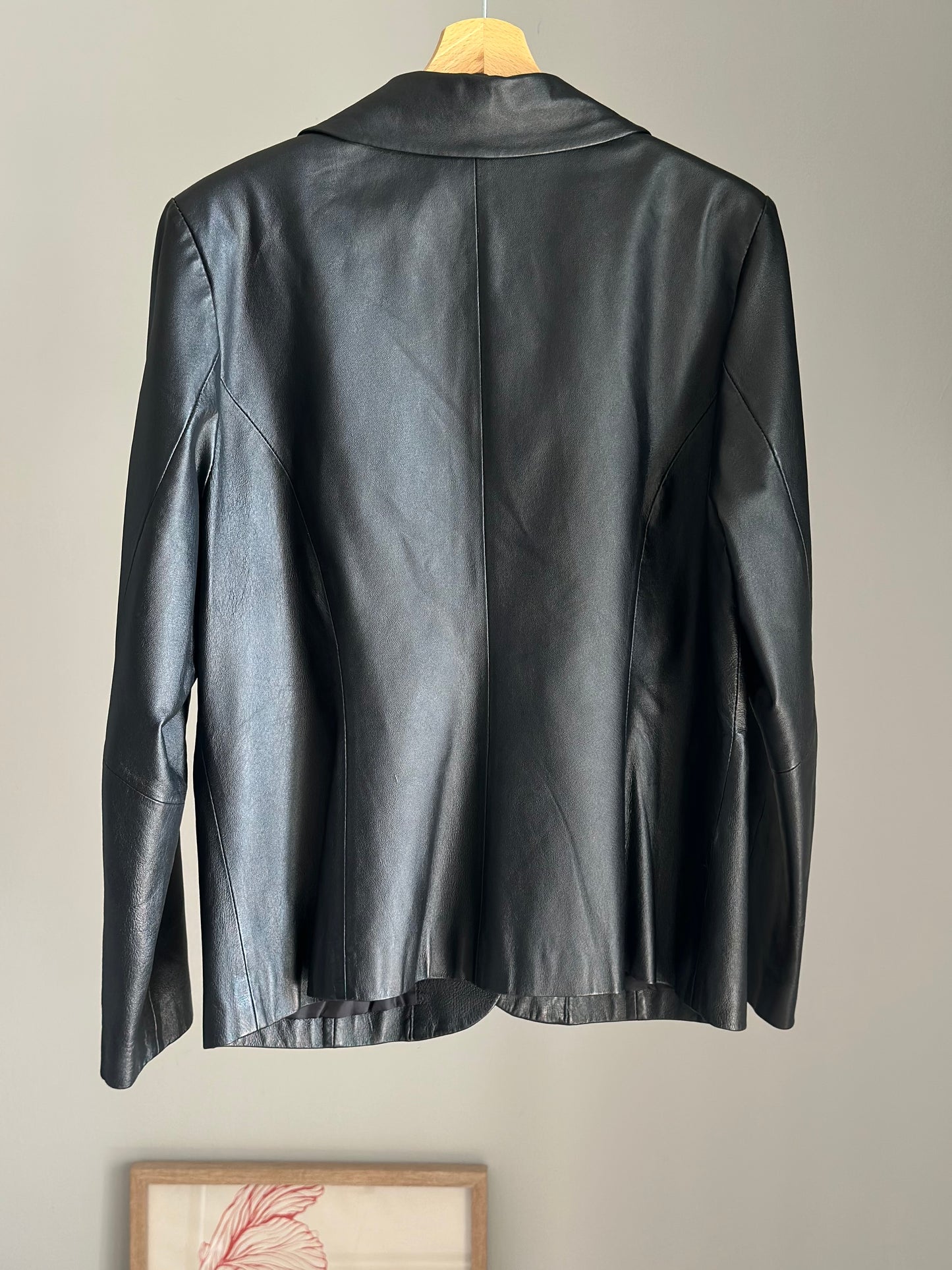 Vintage black leather jacket