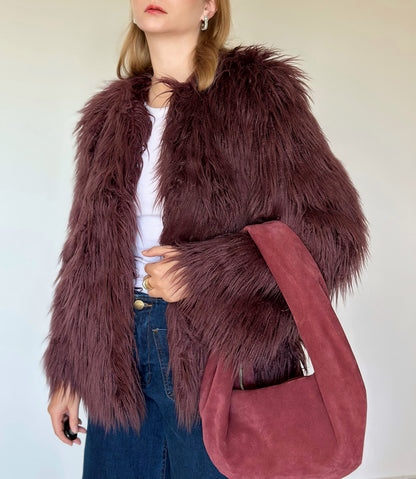 Stunning vintage faux fur jacket