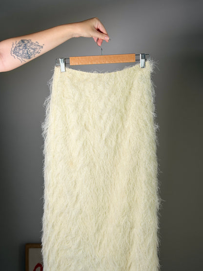 Gorgeous pale yellow maxi skirt from Massimo Dutti Studio