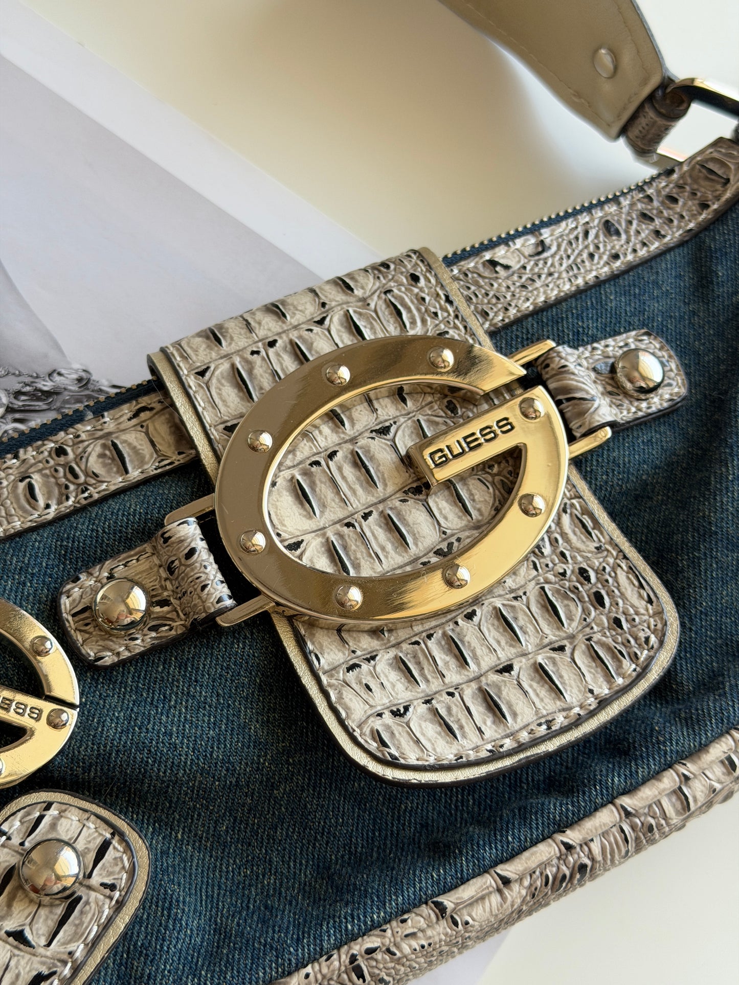 Iconic vintage Guess denim bag