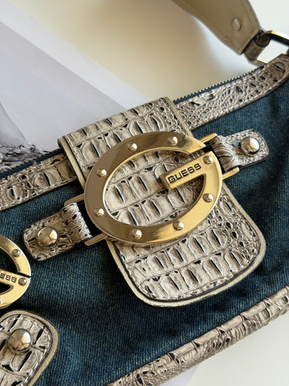 Iconic vintage Guess denim bag