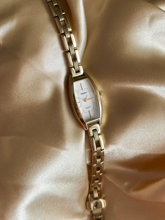 Chic vintage Seiko quartz watch. Circa 1997.