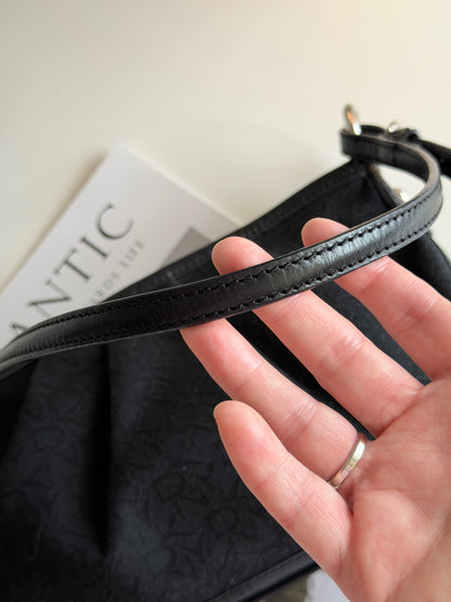 Authentic vintage DKNY black baguette bag