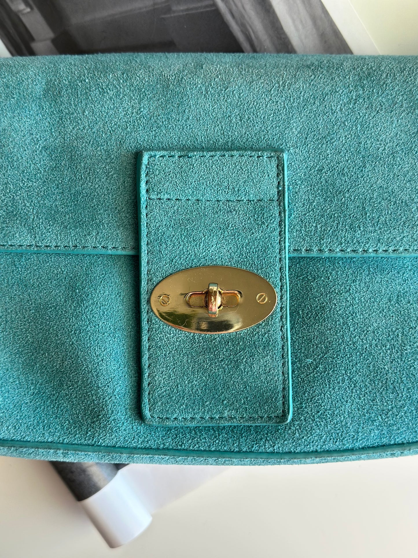 Lovely vintage suede shoulder bag
