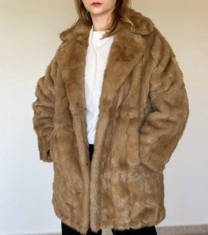 Charming vintage faux fur coat