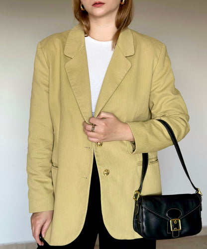 Vintage lime oversized blazer