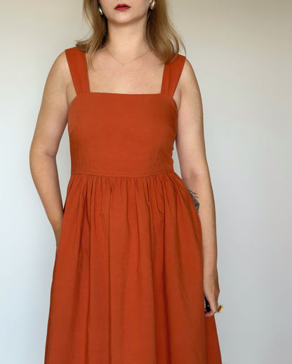 Amazing midi linen blend dress Uniqlo