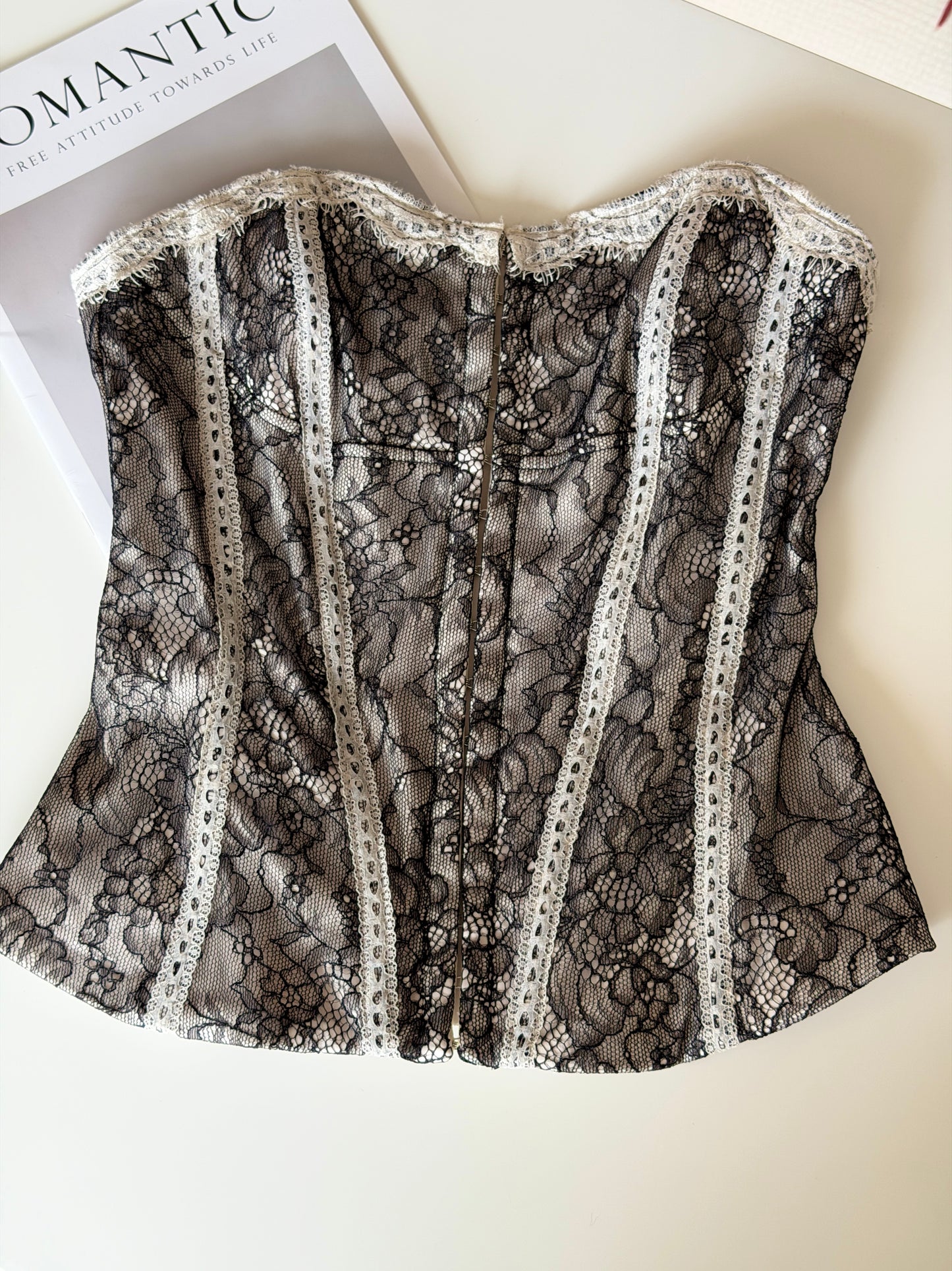 Vintage lace corset