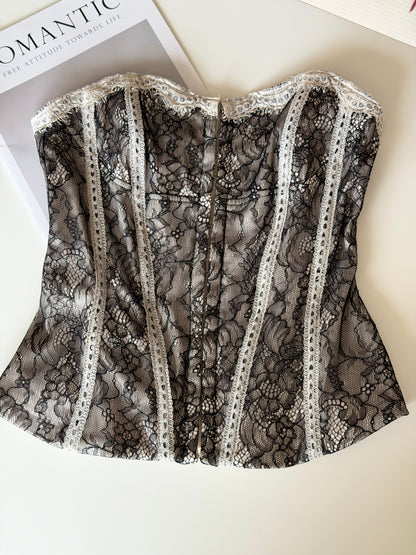 Vintage lace corset