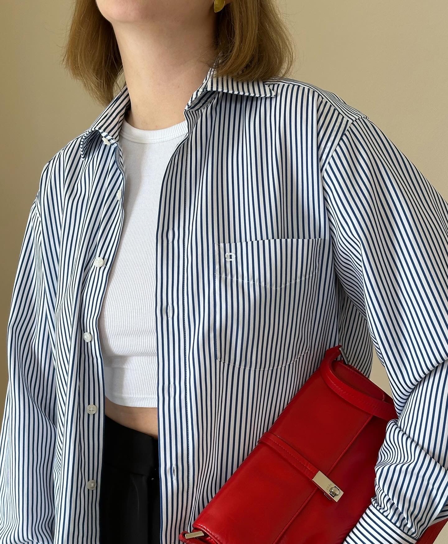 Amazing vintage oversized striped shirt