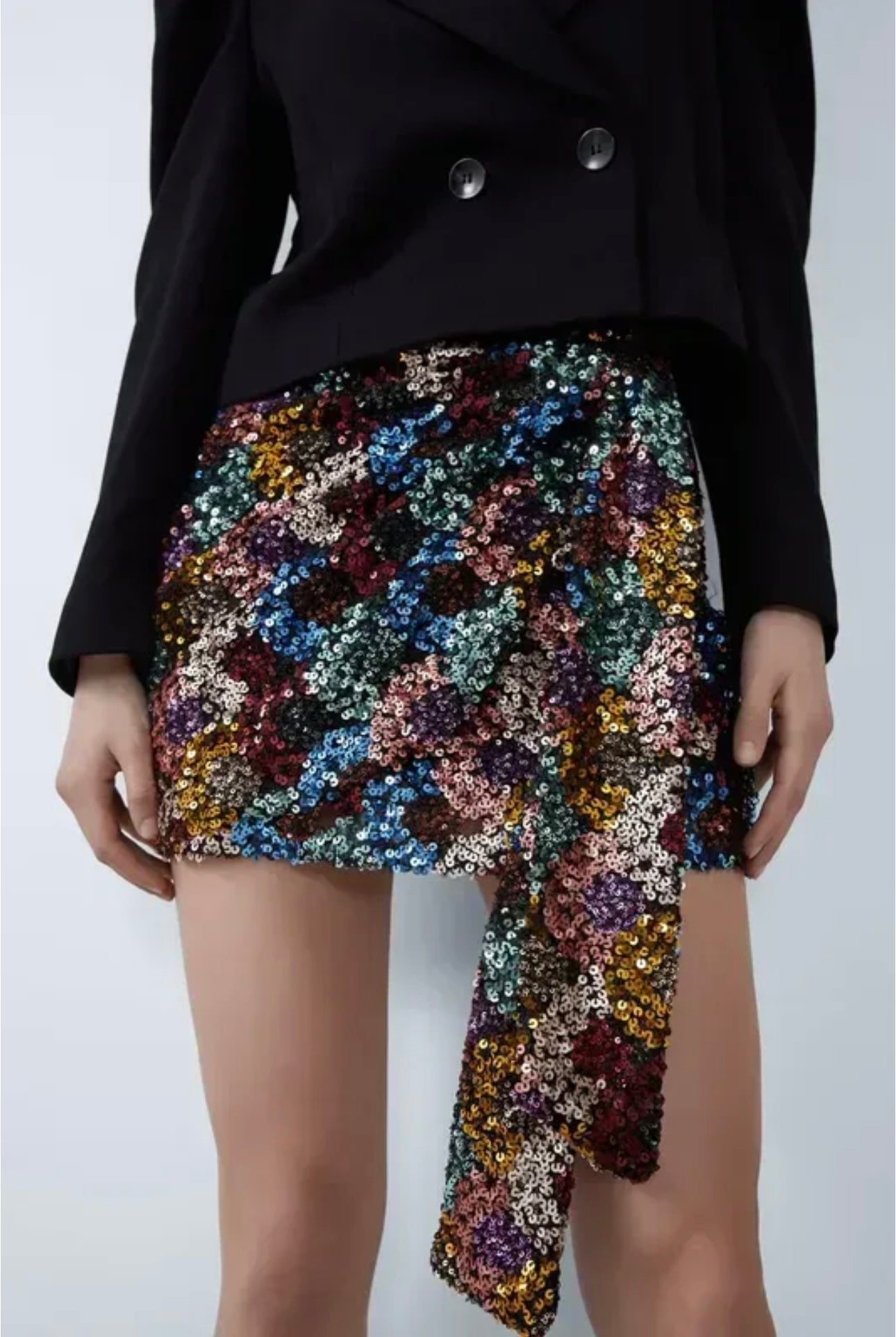 Mini skirt with colourful sequins ✨