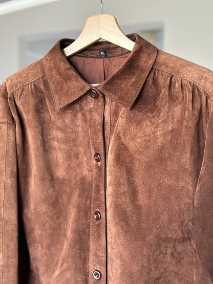 Vintage 100% suede brown jacket