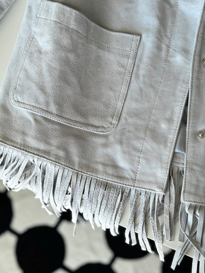Limited Edition suede jacket with fringing by Reclaimed Vintage
