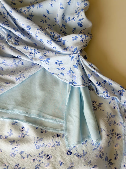 Vintage slip-style viscose skirt