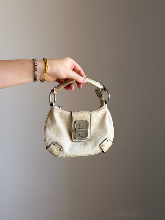 Vintage Guess mini cream bag
