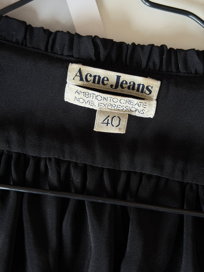 Vintage black silk dress by Acne Studios (2000s)