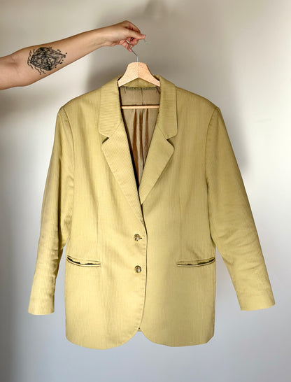 Vintage lime oversized blazer