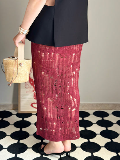 Standout knitted summer skirt
