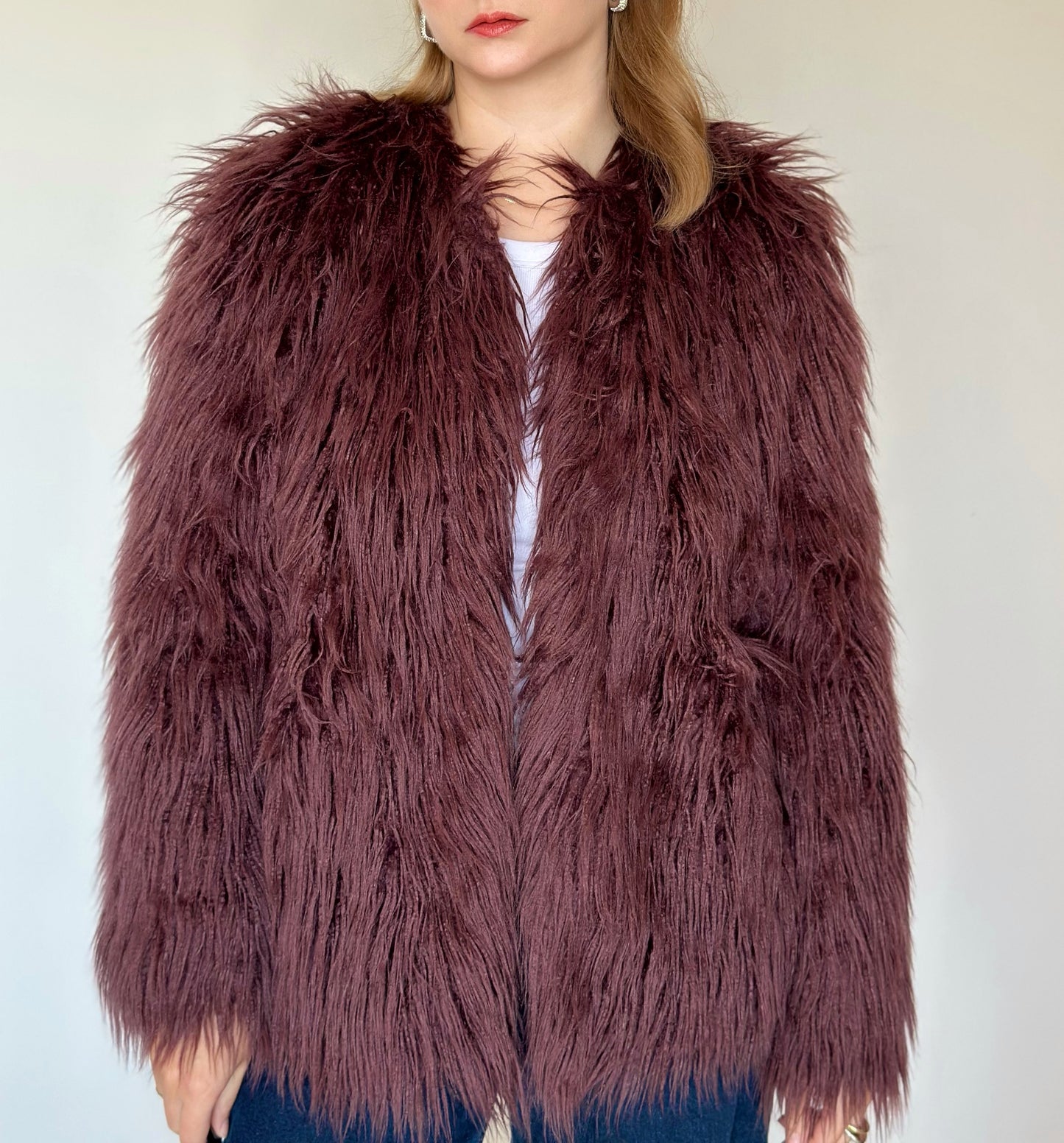 Stunning vintage faux fur jacket