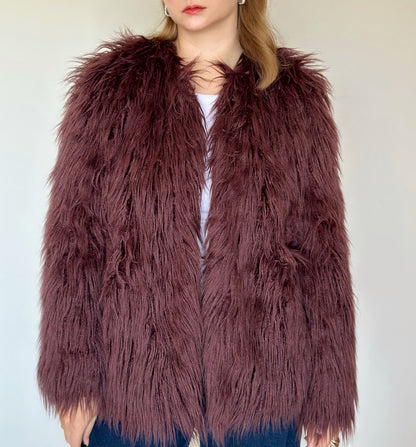 Stunning vintage faux fur jacket