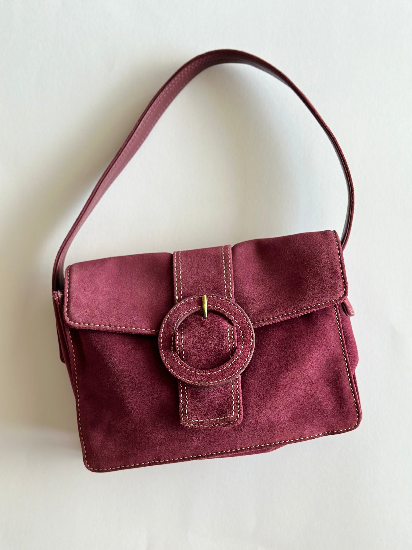 Vintage suede shoulder bag Monsoon