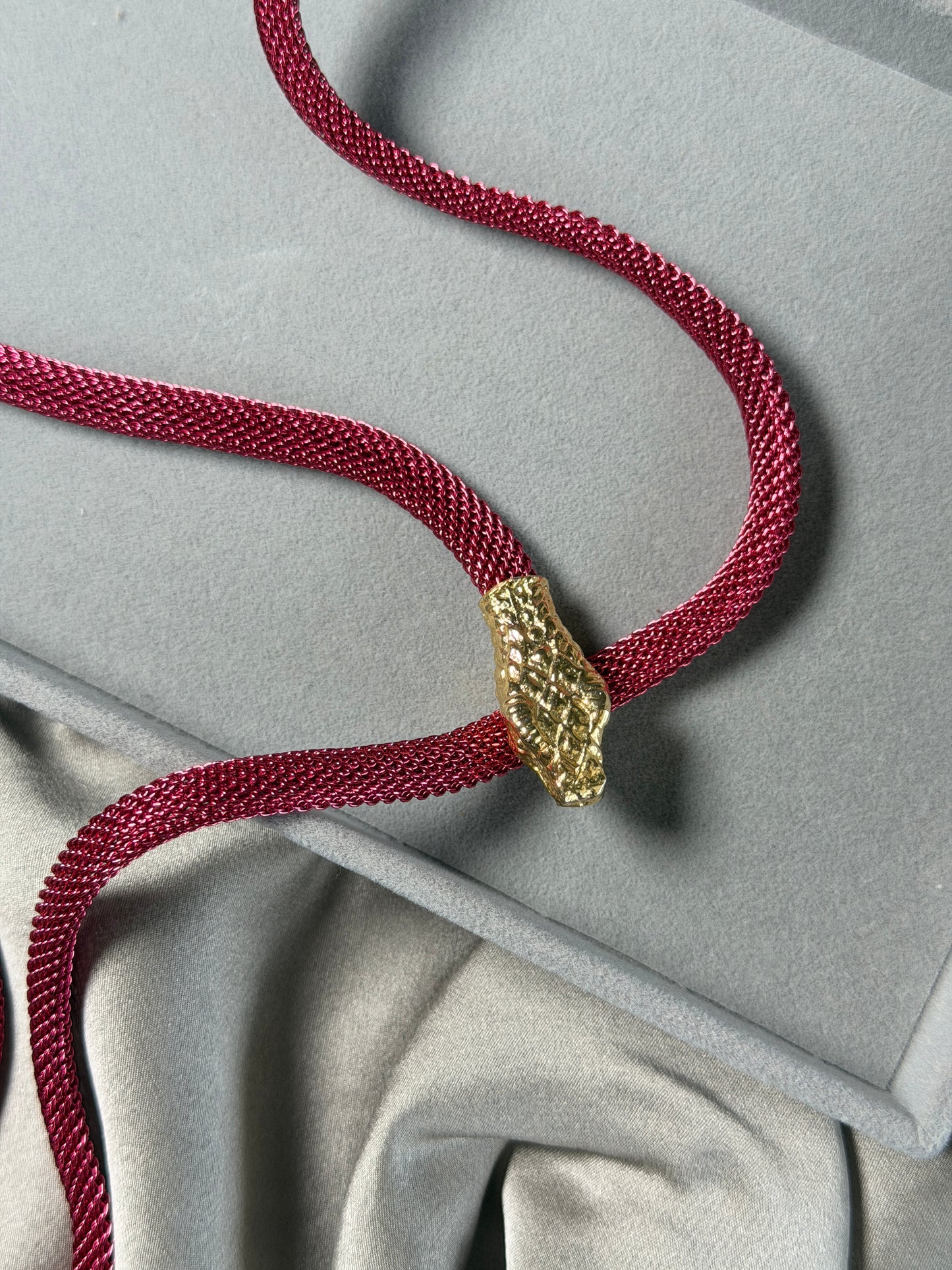 Striking vintage snake belt/necklace