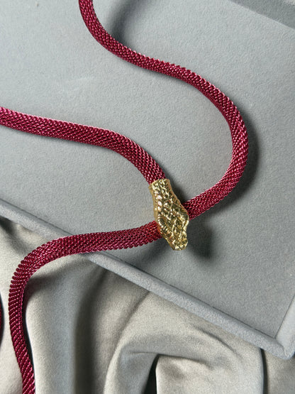 Striking vintage snake belt/necklace