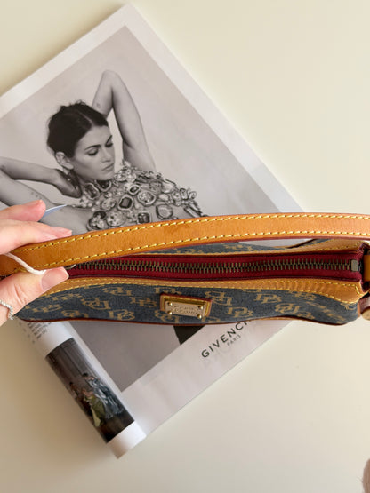 Vintage Dooney & Bourke monogram baguette