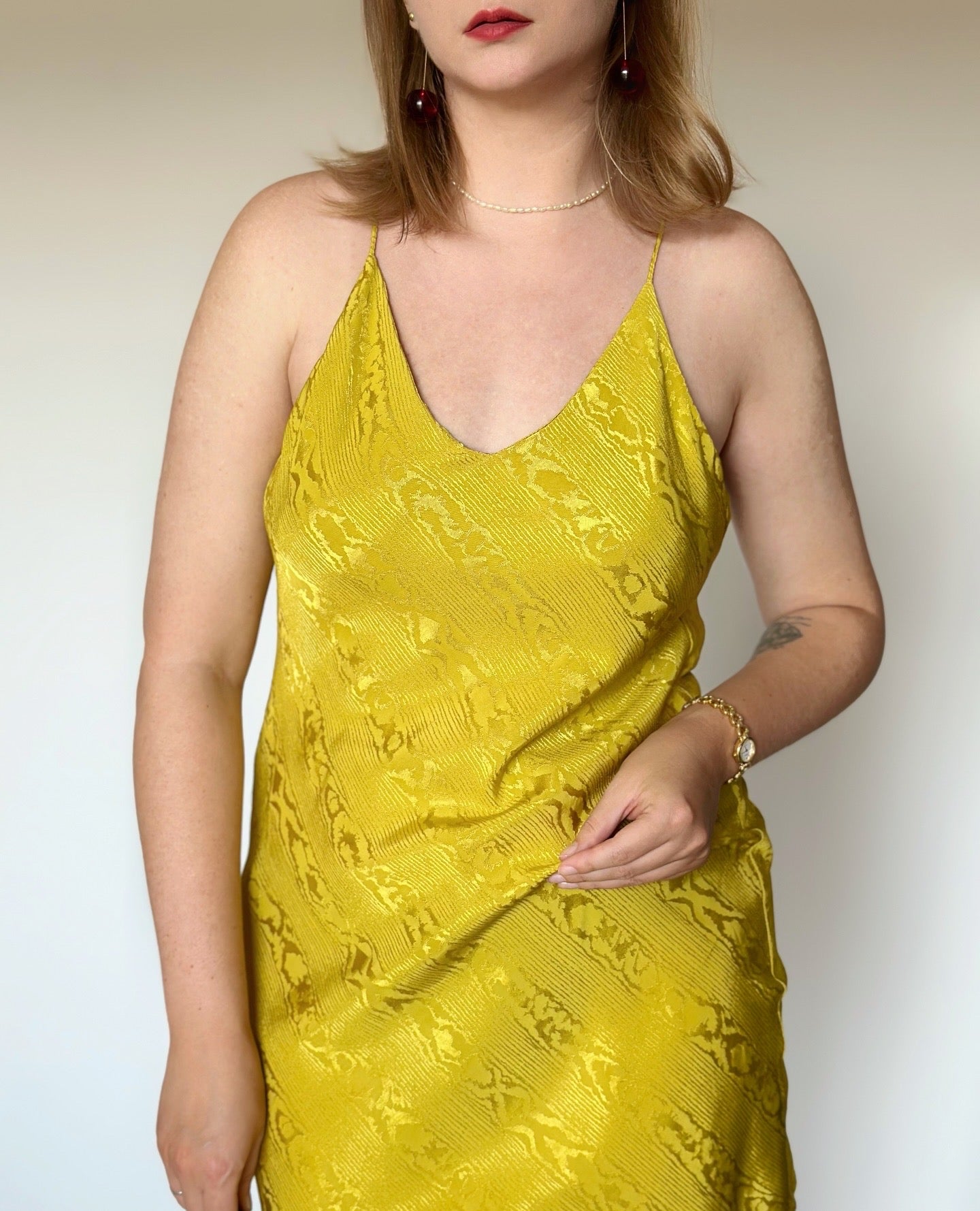 Viscose mini slip dress 💛