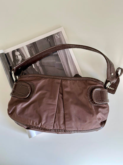 Amazing vintage brown baguette bag DKNY